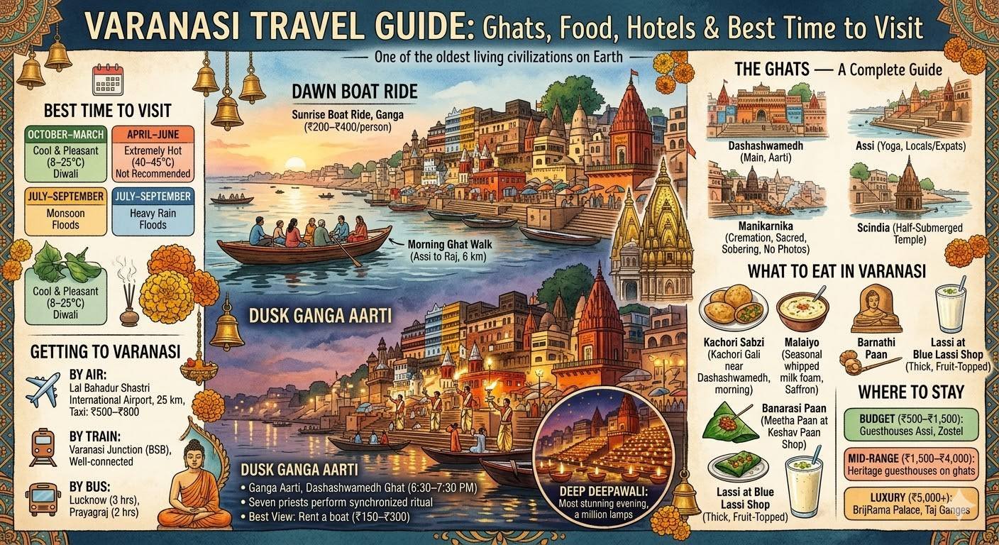 Varanasi Travel Guide: Ghats, Food, Hotels & Best Time to Visit