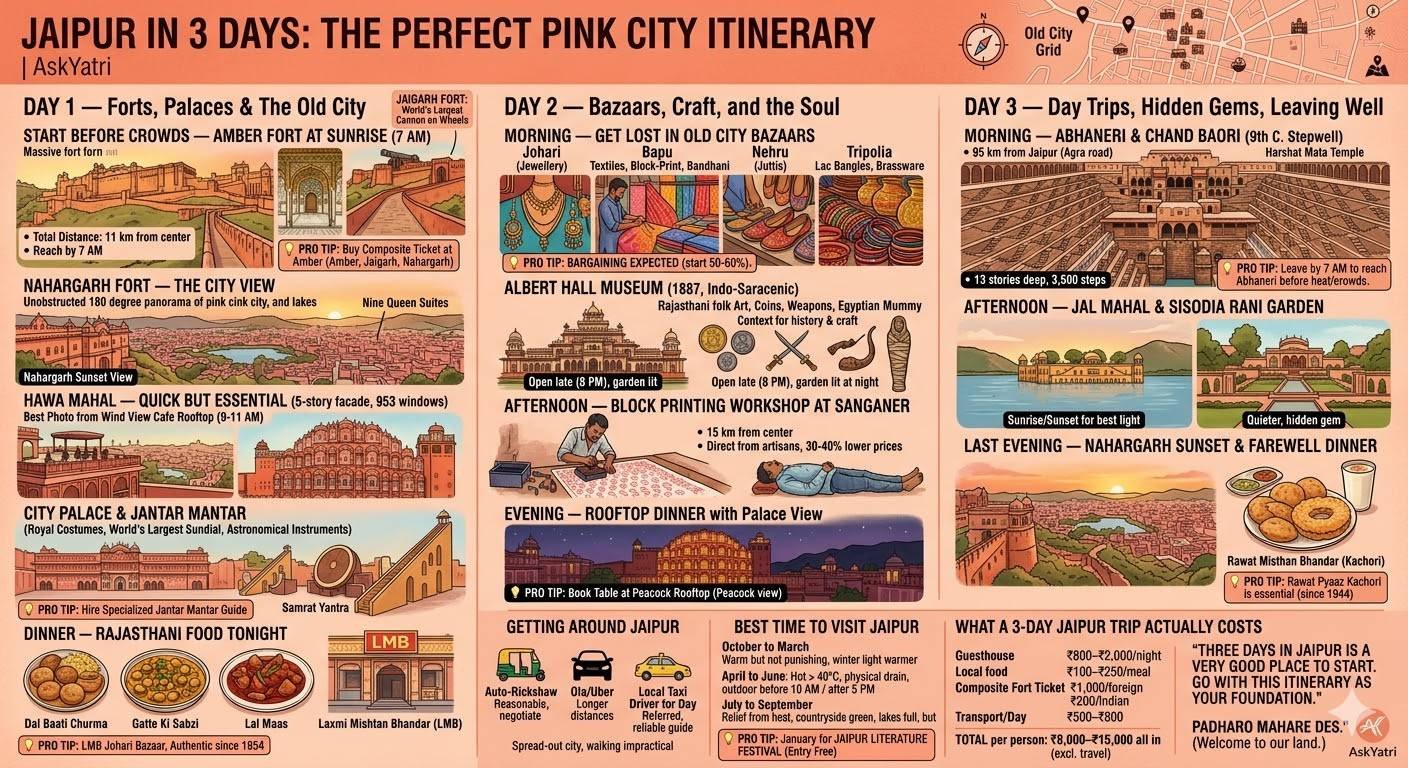 Jaipur in 3 Days: The Perfect Pink City Itinerary | AskYatri