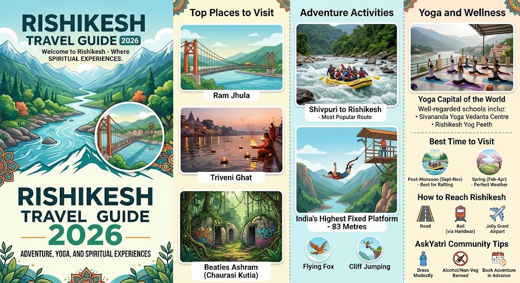 Rishikesh Travel Guide 2026: Adventure, Yoga and Spiritual Experiences